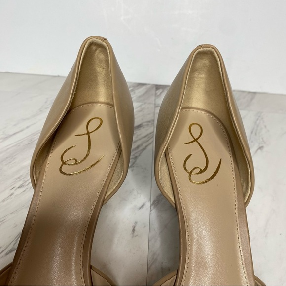 Sam Edelman Viv Pointed Toe Tan Leather Pump 10M - Picture 13 of 15